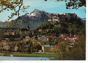 Ansichtskarte Salzburg mit dem Untersberg